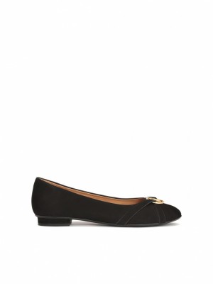 Baleriny Kazar Nancy Damskie Czarne | 815TLOYQS