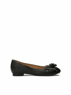 Baleriny Kazar Nancy Damskie Czarne | 834REUMNG