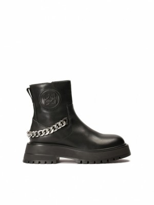 Botki Kazar Nicky Damskie Czarne | 795QTKDAS