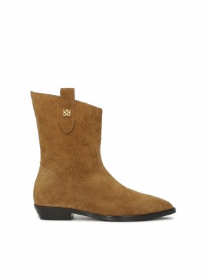 Buty Kowbojki Kazar Aine Damskie Czarne | 615RGMECZ