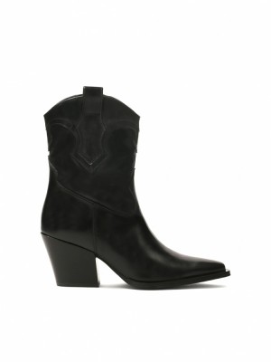 Buty Kowbojki Kazar Bessy Damskie Czarne | 987LTAREN