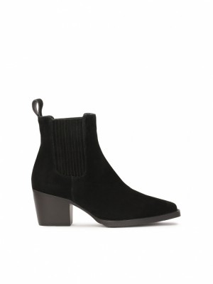 Buty Kowbojki Kazar Dalzell Damskie Czarne | 086TPCUVZ