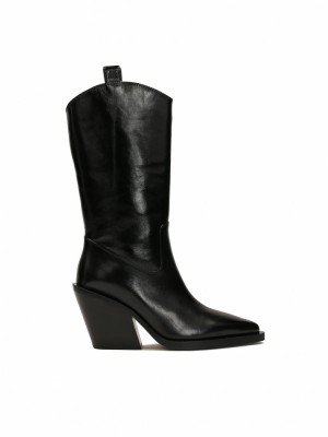 Buty Kowbojki Kazar Ks Colette Damskie Czarne | 156GHWXCD