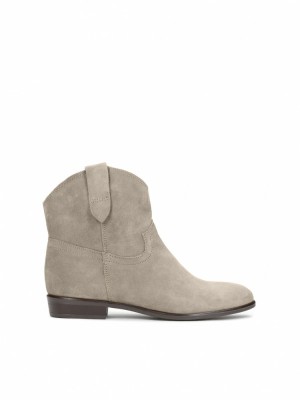 Buty Kowbojki Kazar Simonetta Damskie Beżowe | 562EOJAFI