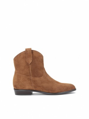 Buty Kowbojki Kazar Simonetta Damskie Brązowe | 142LITJZU