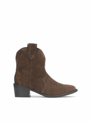 Buty Kowbojki Kazar Viola Damskie Ciemny Brązowe | 438JFKTLV