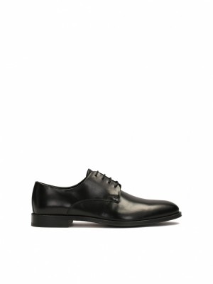 Buty Skórzane Kazar Avier Męskie Czarne | 571IYJDUG