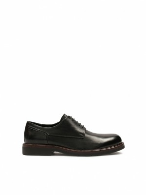 Buty Skórzane Kazar Eoter Męskie Czarne | 341IYWBPH