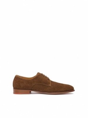 Buty Skórzane Kazar Iddros Męskie Brązowe | 293WKXPTI
