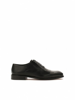 Buty Skórzane Kazar Jaron Męskie Czarne | 018UTFVLP