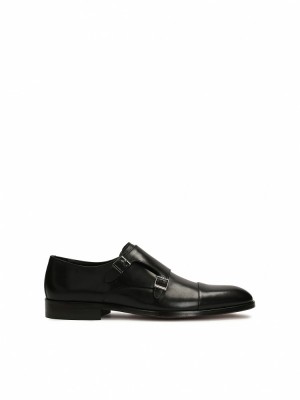 Buty Skórzane Kazar Jorden Męskie Czarne | 972CBWZSK