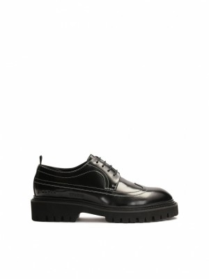 Buty Skórzane Kazar Ks Bladen Męskie Czarne | 406VCHNEW