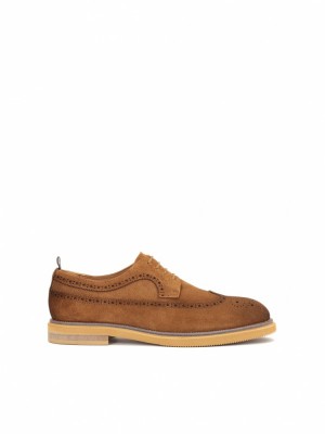 Buty Skórzane Kazar Luca Męskie Brązowe | 359MLTCAZ