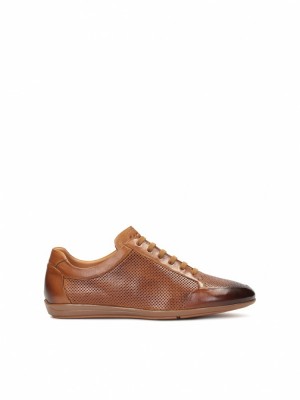 Buty Skórzane Kazar Mellan Męskie Białe Szare | 708EBFRCT
