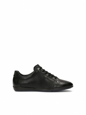 Buty Skórzane Kazar Mellan Męskie Czarne | 841SLBIOA