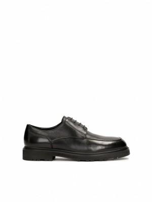 Buty Skórzane Kazar Mers Męskie Granatowe Niebieskie | 649MYGWFR