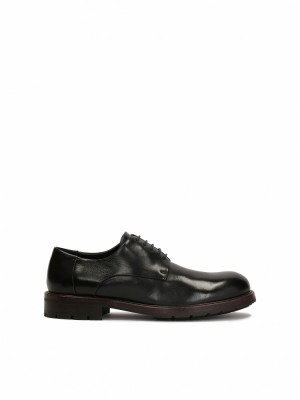 Buty Skórzane Kazar Owneros Męskie Czarne Brązowe | 569KMDQAI