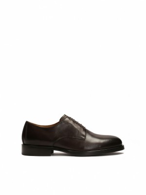 Buty Skórzane Kazar Sergiuss Męskie Brązowe | 945JKPIUA