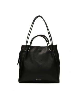 Handbags Kazar Alexandria Damskie Czarne | 894URFYIJ