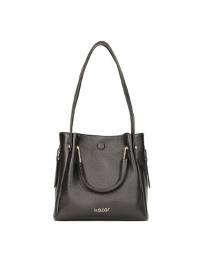 Handbags Kazar Alexandria M Damskie Czarne | 012CTFKWD