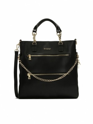Handbags Kazar Amaya Damskie Czarne | 052WDVZBN