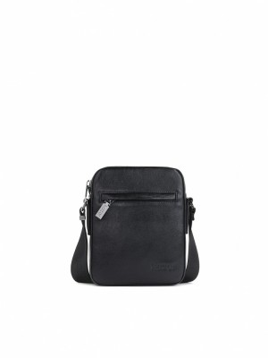 Handbags Kazar Arley Męskie Czarne | 648IVCGEL