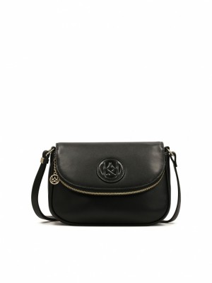 Handbags Kazar Balbina Damskie Czarne | 746QWVUBK