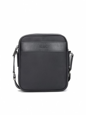 Handbags Kazar Braven Męskie Czarne | 943UOKVMG