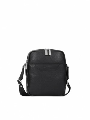 Handbags Kazar Brock Męskie Czarne | 205VEQFUB