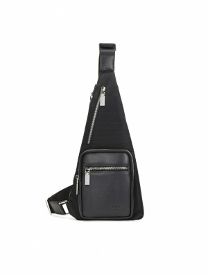 Handbags Kazar Cagney Męskie Czarne | 763OWQHAR