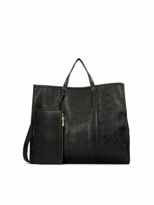 Handbags Kazar Casia Damskie Czarne | 623CDNSXW