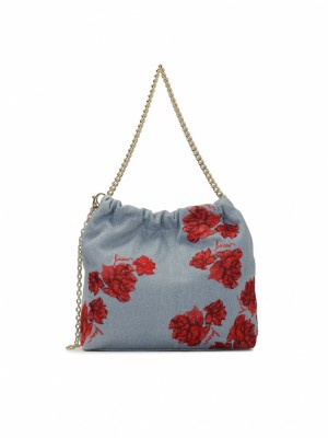 Handbags Kazar Cassia Damskie Niebieskie Czerwone | 817TBFSAG