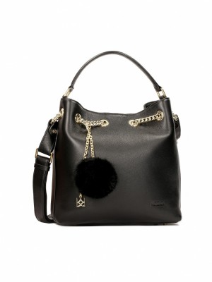 Handbags Kazar Diona Damskie Czarne | 376XZSKVA