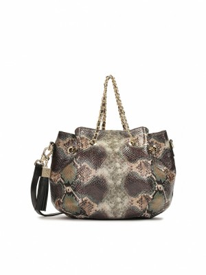 Handbags Kazar Efie Damskie Beżowe | 531BJIDVY