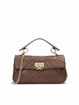 Handbags Kazar Giada Damskie Brązowe | 893KLDVUX