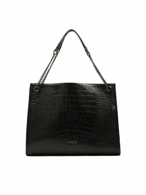 Handbags Kazar Hale Damskie Beżowe Czarne | 042PHXVKS