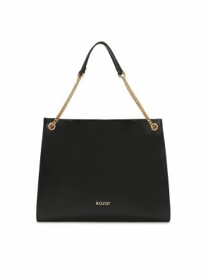 Handbags Kazar Hale Damskie Czarne | 824ELUCZN