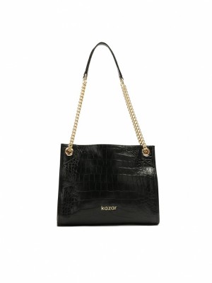 Handbags Kazar Hale M Damskie Czarne | 569VTQPAK