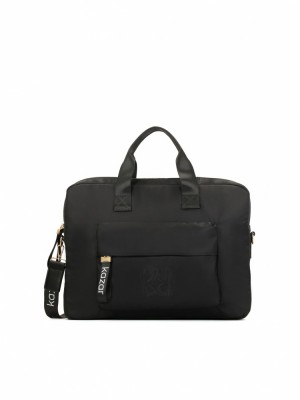 Handbags Kazar Hart Damskie Czarne | 946LECQOP