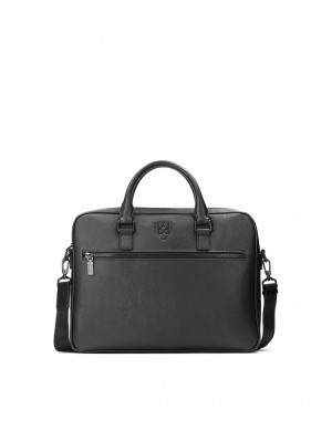 Handbags Kazar Hayden Męskie Czarne | 680LGVREM