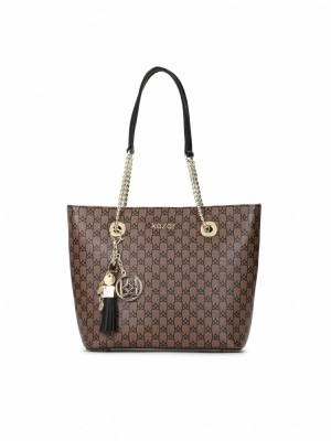 Handbags Kazar Jasmine Damskie Brązowe | 853WFPIJC