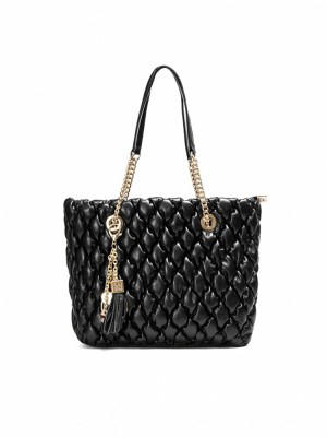 Handbags Kazar Jasmine Damskie Czarne | 258FSDKOV