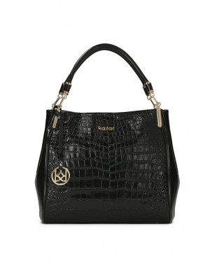 Handbags Kazar Jenny Damskie Czarne | 706PIQMTW