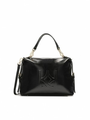 Handbags Kazar Keelin Damskie Czarne | 240JHRQAT