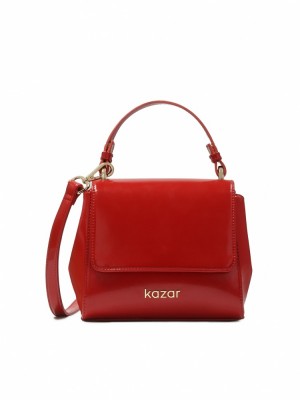 Handbags Kazar Kristena Damskie Czerwone | 608VAFEKZ