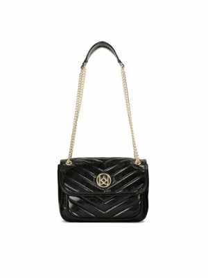 Handbags Kazar Laise Damskie Czarne | 397MIBWOP