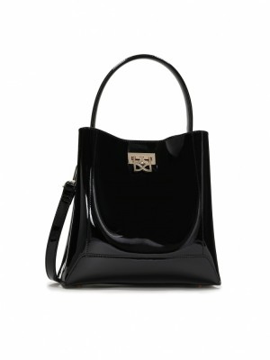 Handbags Kazar Laurie Damskie Czarne | 436JSPTVL