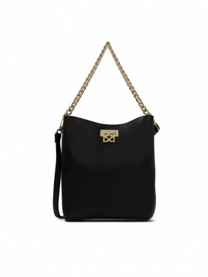 Handbags Kazar Leti Damskie Czarne | 827ILHWXG