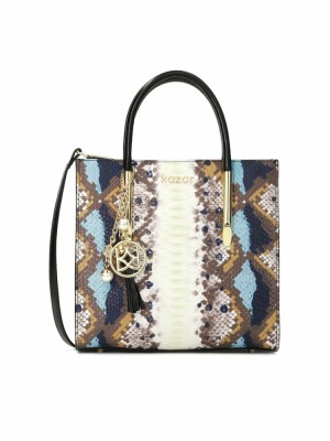 Handbags Kazar Lexie Damskie Czarne | 241KVCJOQ