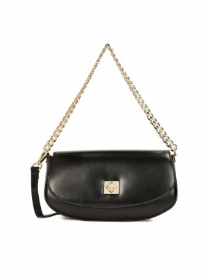 Handbags Kazar Liuda Damskie Czarne | 536OHGJSU
